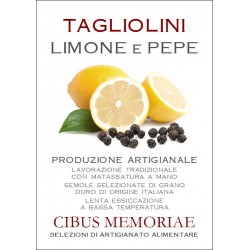 Tagliolini al limone e pepe