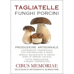 Porcini mushrooms tagliatelle