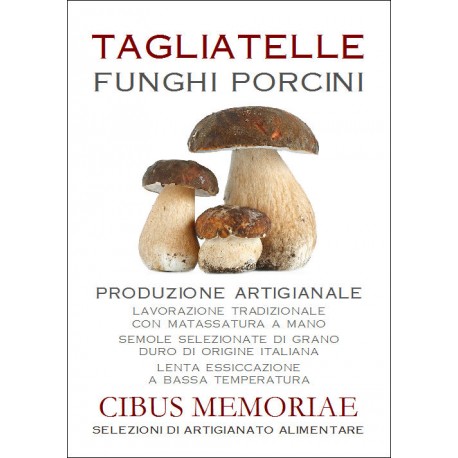 Porcini mushrooms tagliatelle